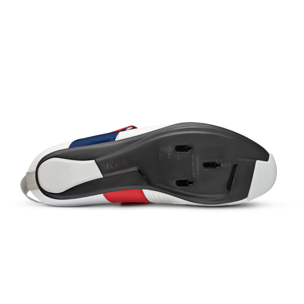 FIZIK TRETRY TRANSIRO HYDRA AEROWEAVE CARBON BIAŁO/CZERWONO-NIEBIESKIE (TRR2PAR1K20RB)