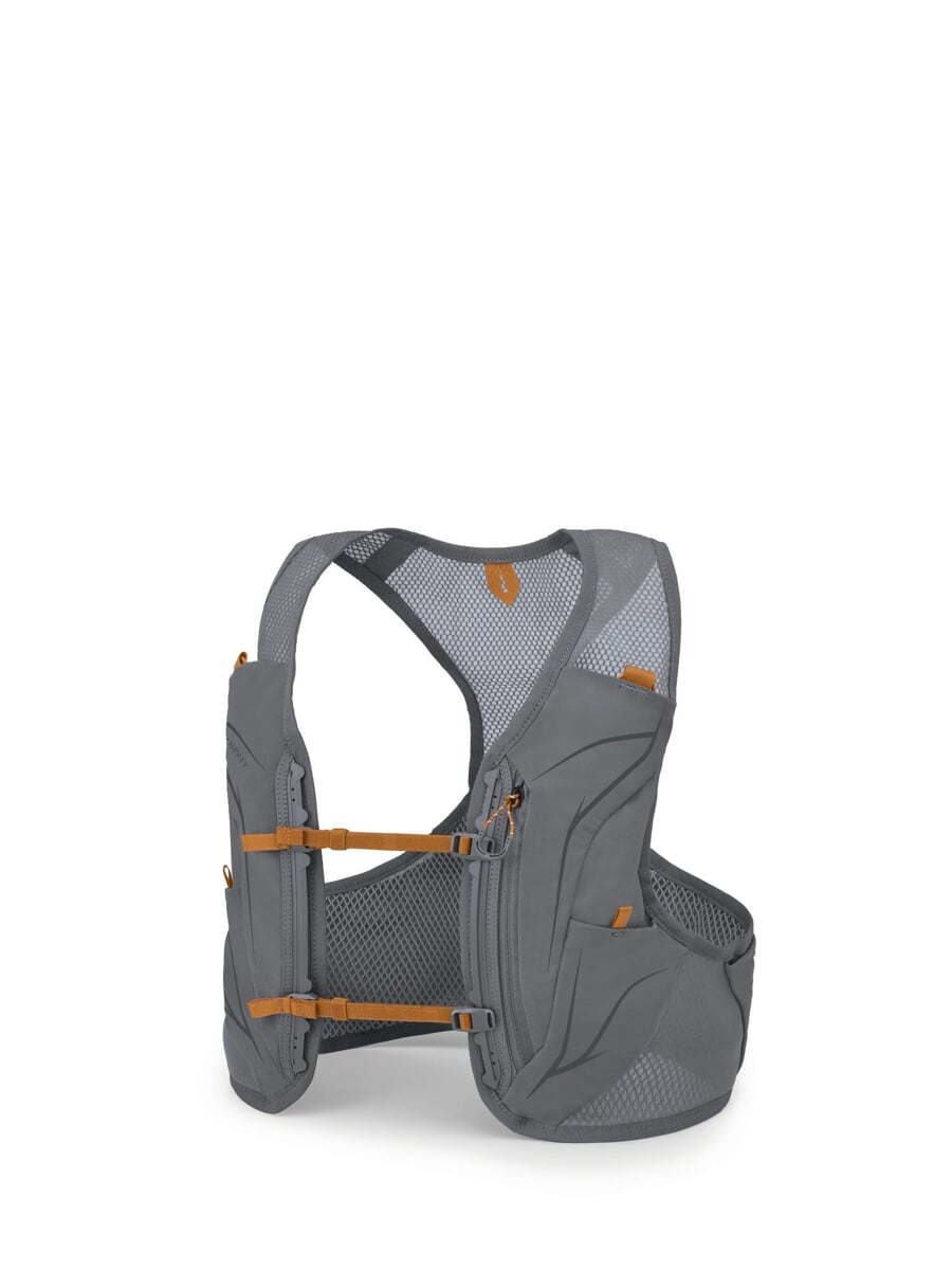 OSPREY Kamizelka Biegowa DURO LT Phantom Szara/Pomarańczowa - Ultralekka, Profesjonalna, Unisex