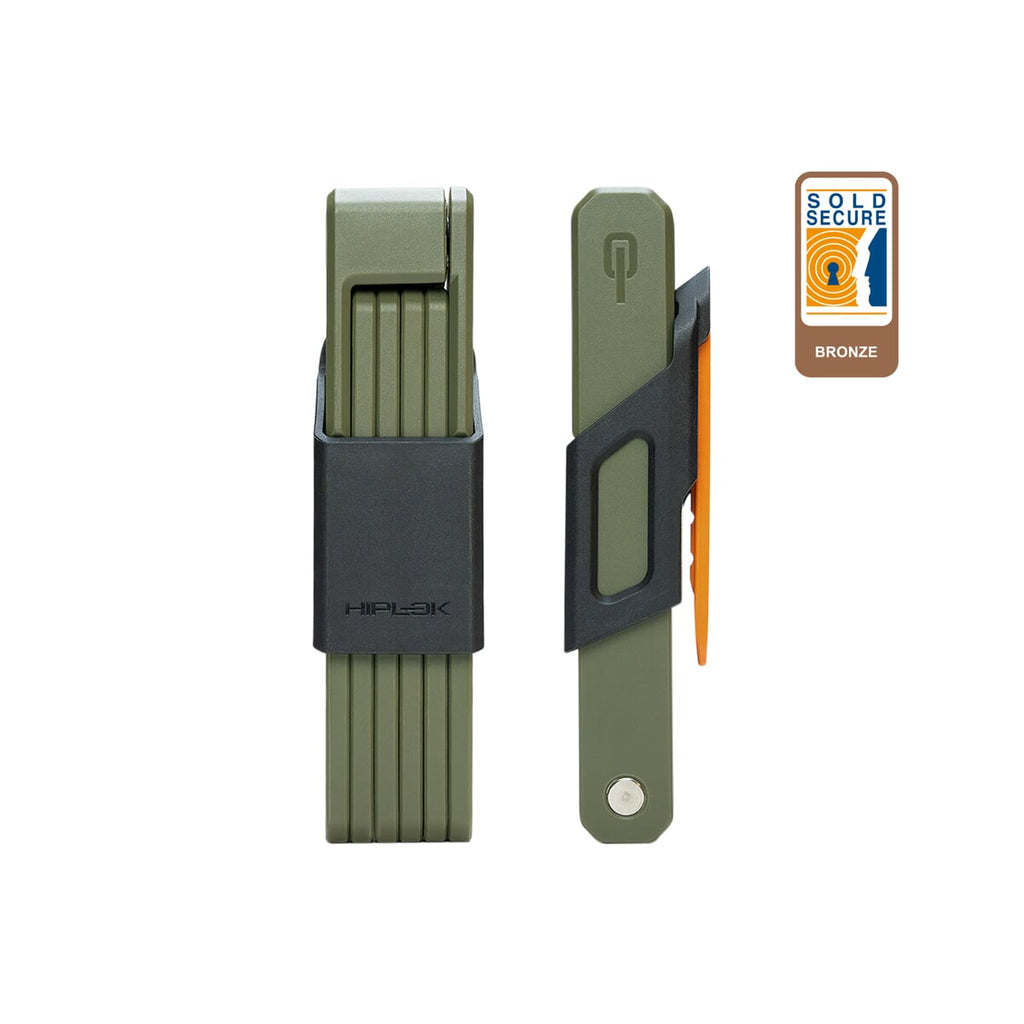 Zapięcie Rowerowe Hiplok Switch 85cm Zielone Składane, Stal Hartowana