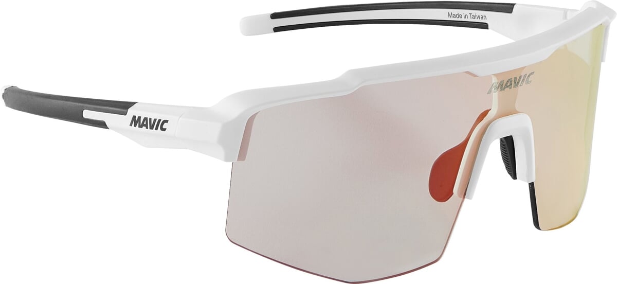 GOGLE MAVIC SHIELD BIAŁE/CZERWONE FOTOCHROMICZNE (G000794)