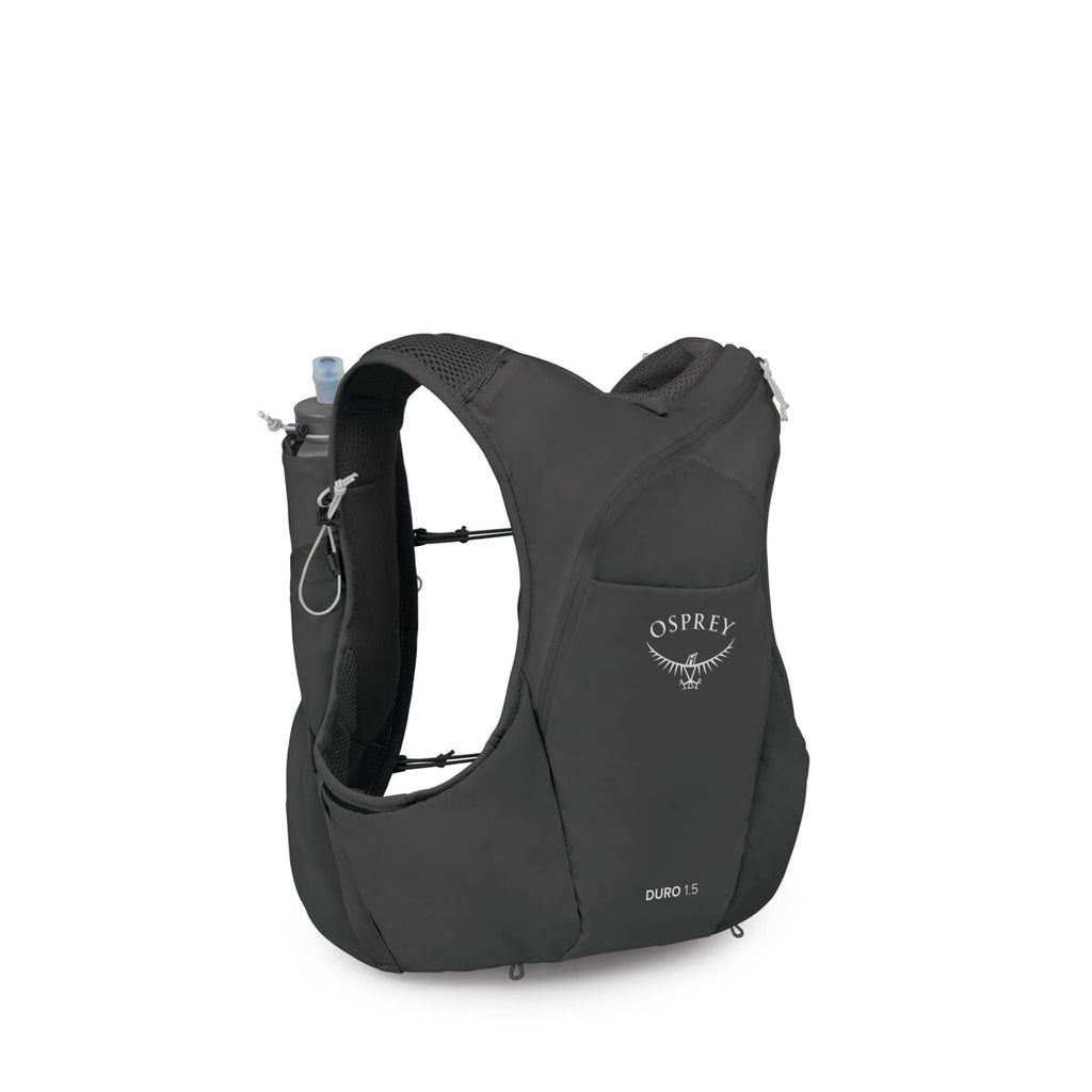 Osprey Kamizelka Biegowa Duro 1.5 z Soft Flaskami, Czarna, Męska, Ultralekka, Bez Podskakiwania