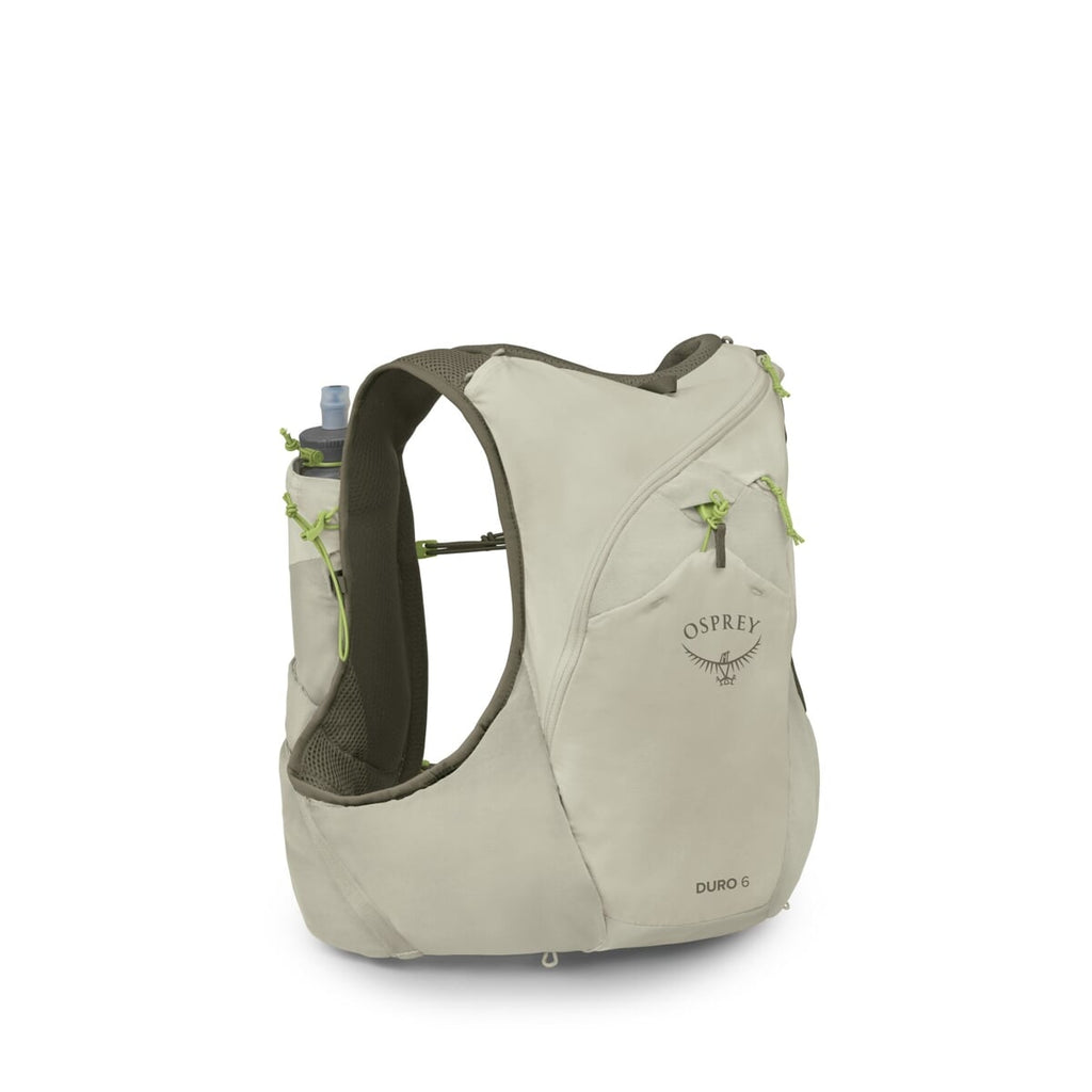 Osprey Duro 6 Kamizelka Biegowa z Softflaskami 2x500ml – Stabilność i Komfort na Długie Dystanse, Kolor Sandy Grey