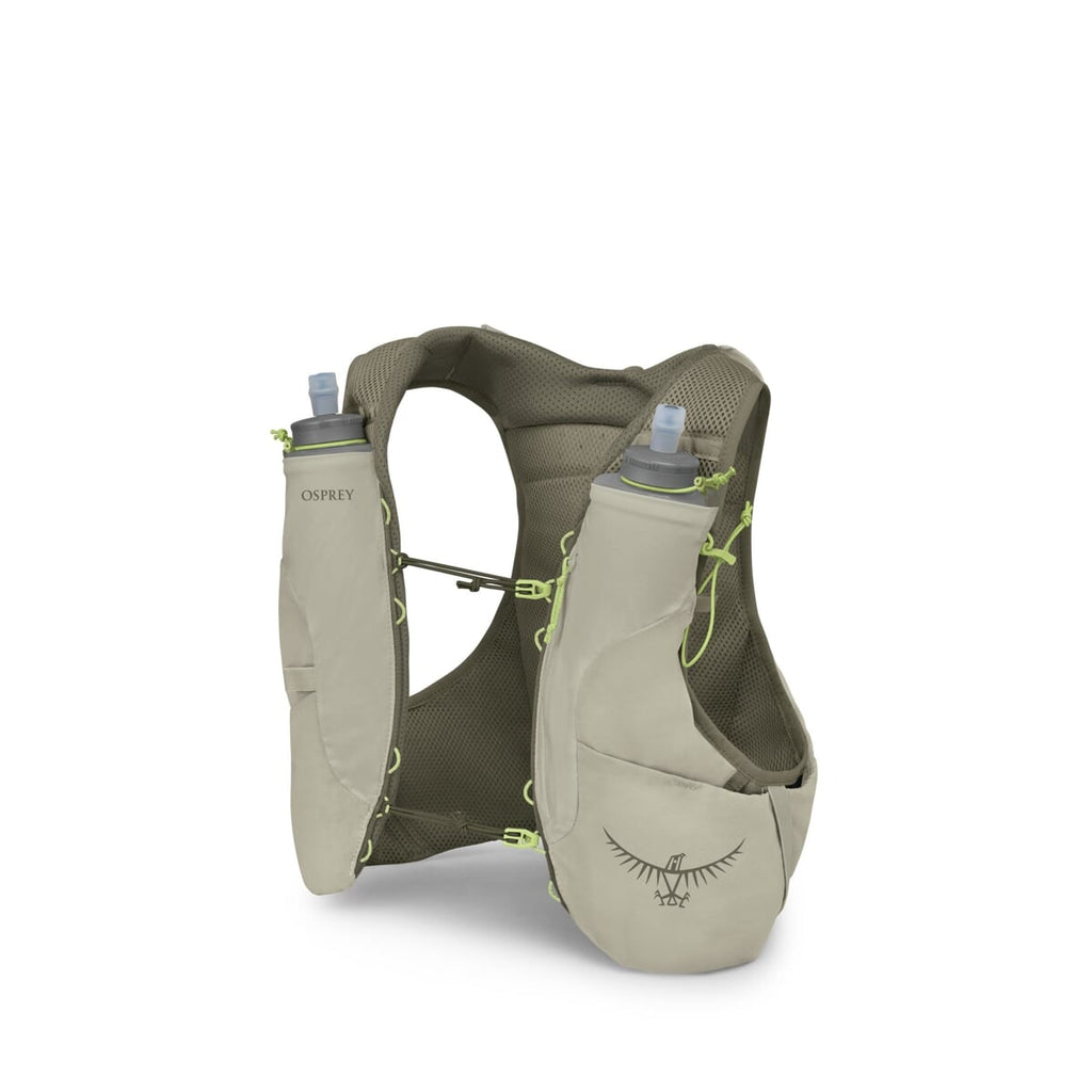 Osprey Duro 1.5 Kamizelka Biegowa Męska z Flaskami, Lekka, Oddychająca, Bez Podskakiwania, 1.5L, Sandy Grey