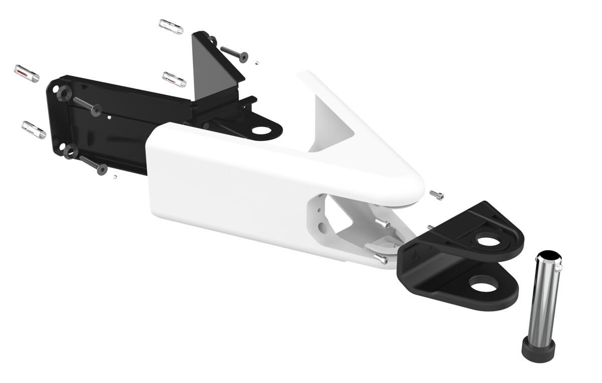 Uchwyt Rowerowy Hiplok AIRLOK Biały Zabezpieczenie Ścienne Gold Stal Hartowana 5.1kg