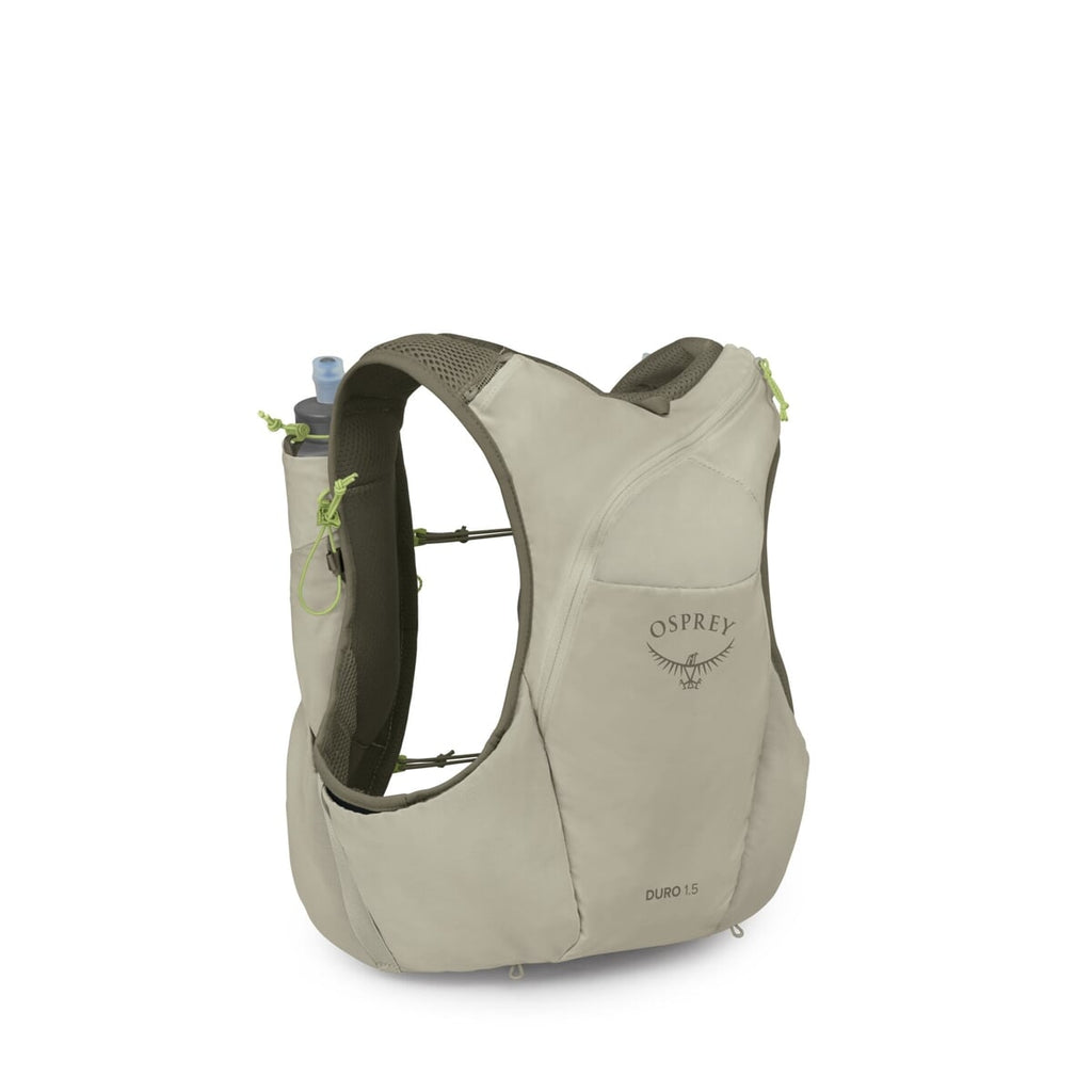 Osprey Duro 1.5 Kamizelka Biegowa Męska z Flaskami, Lekka, Oddychająca, Bez Podskakiwania, 1.5L, Sandy Grey