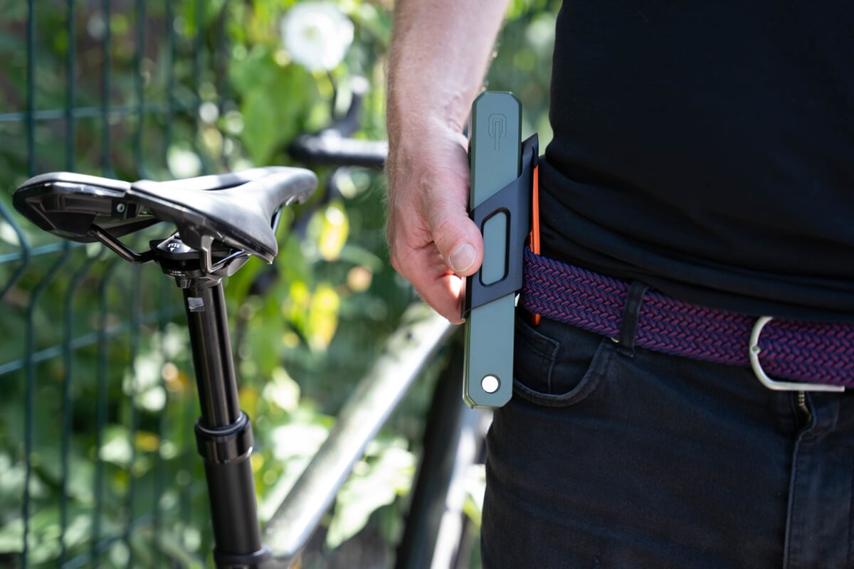 Zapięcie Rowerowe Hiplok Switch 85cm Zielone Składane, Stal Hartowana