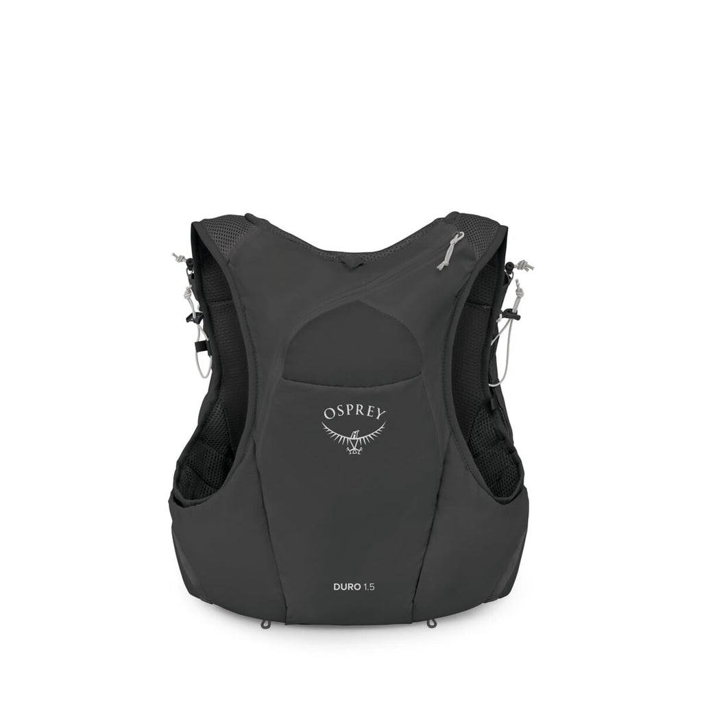 Osprey Kamizelka Biegowa Duro 1.5 z Soft Flaskami, Czarna, Męska, Ultralekka, Bez Podskakiwania