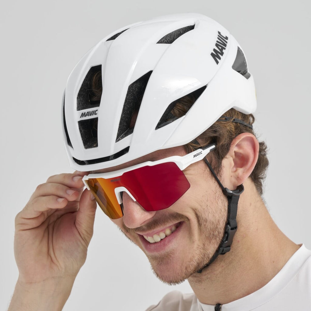 GOGLE MAVIC SHIELD BIAŁO-CZERWONE (G000792)