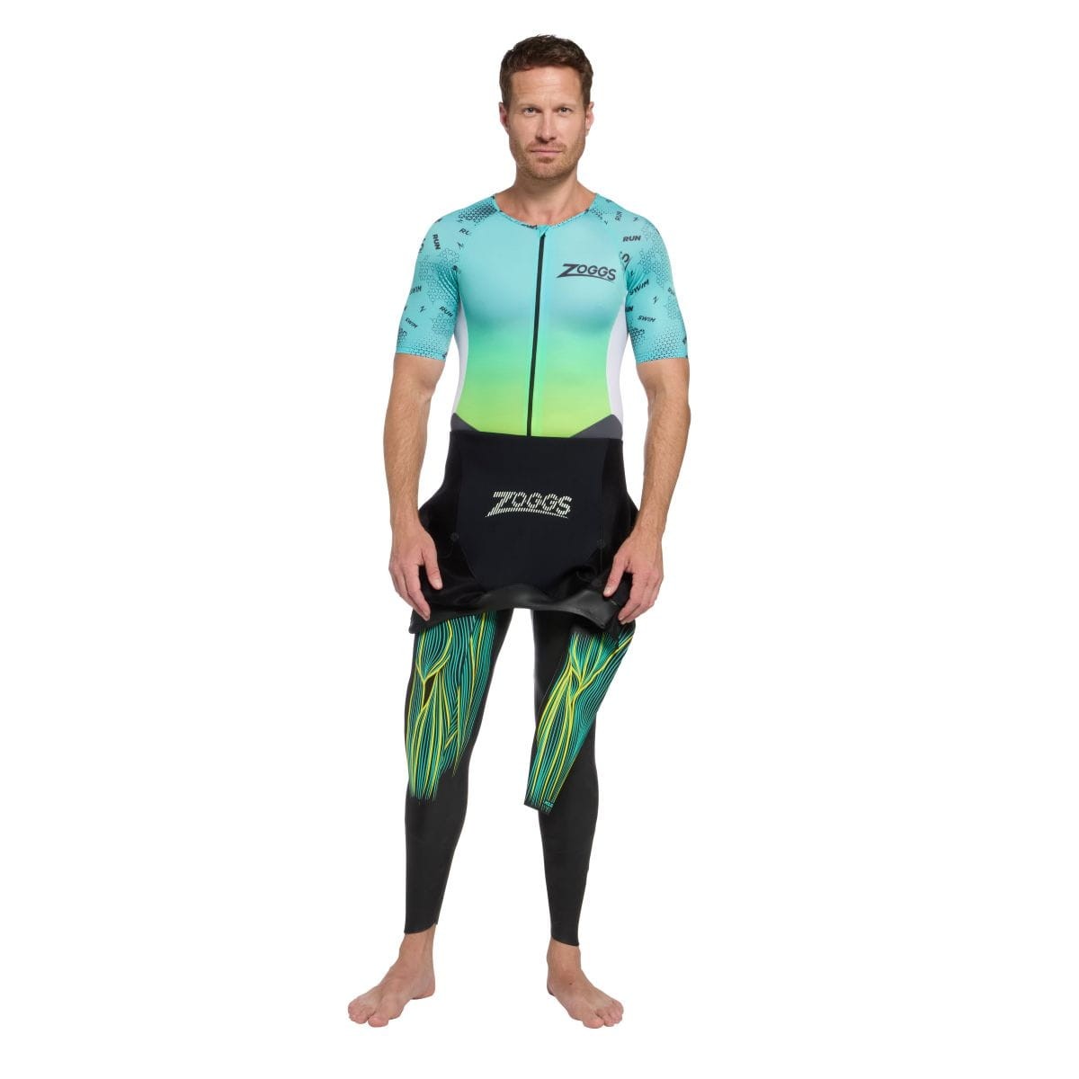 Zoggs Trisuit Pro Męski Predator Wysokiej Klasy Strój Triathlonowy Komfortowy Na Zawody I Trening