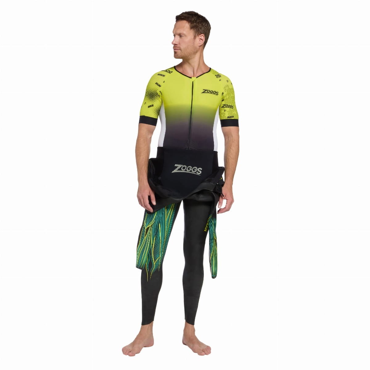 Zoggs Trisuit Ultra Męski Predator Z Wysokiej Jakości Materiału Długodystansowy Komfort Na Długie Treningi