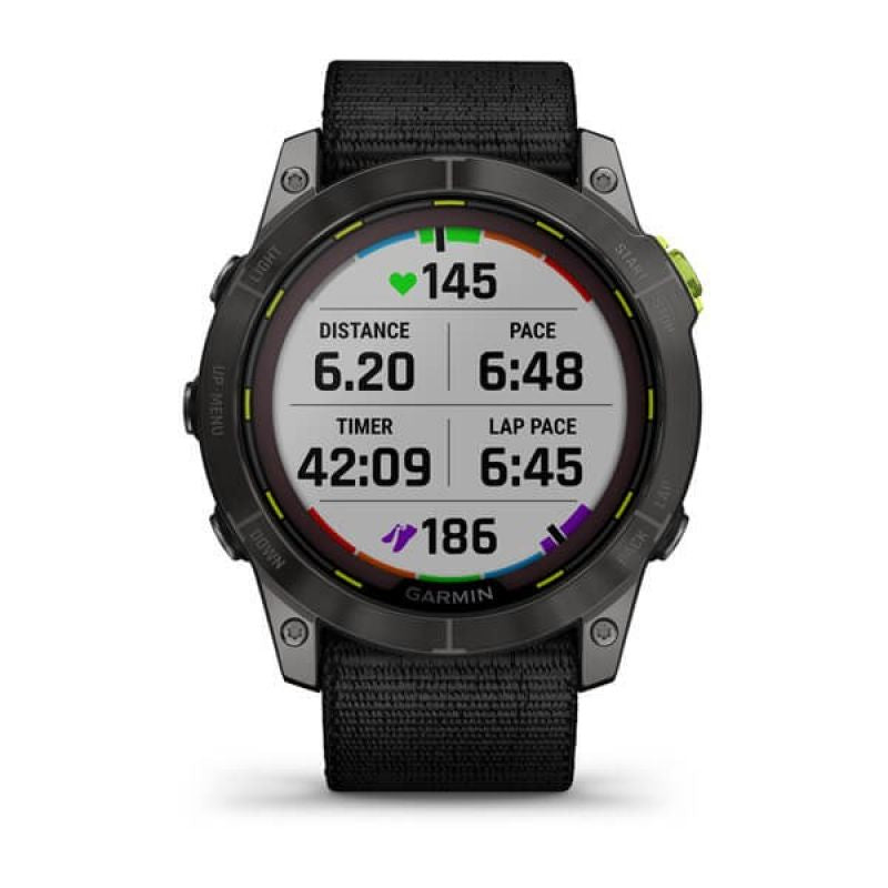 Zegarek sportowy Garmin Enduro 2 Solar Black Carbon Gray DLC Ti Ultrafit Band 010-02754-01