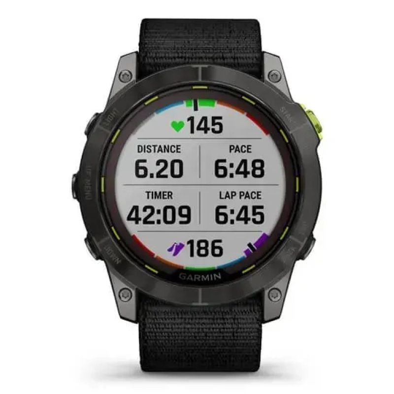 Zegarek sportowy Garmin Enduro 2 Solar Black Carbon Gray DLC Ti Ultrafit Band 010-02754-01
